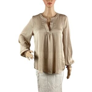 Mine Leah Blouse Size M Khaki